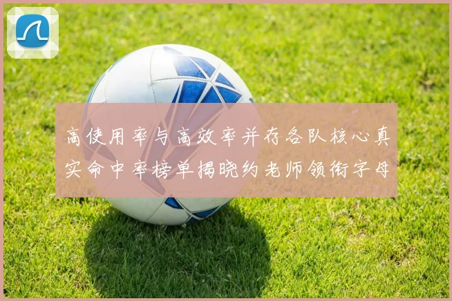 高使用率与高效率并存各队核心真实命中率榜单揭晓约老师领衔字母紧随其后